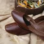 Choco brown Leather khussa