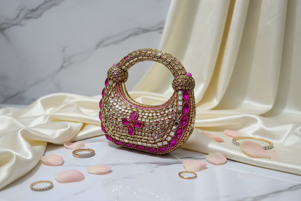 Kundan Gulabo Clutch