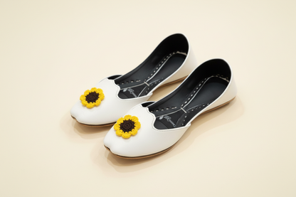 Sunflower Crochet Khussa & Potli Combo