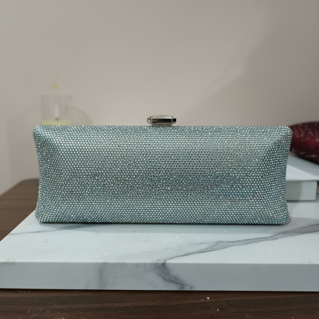 Crystallo Clutch (Silver)