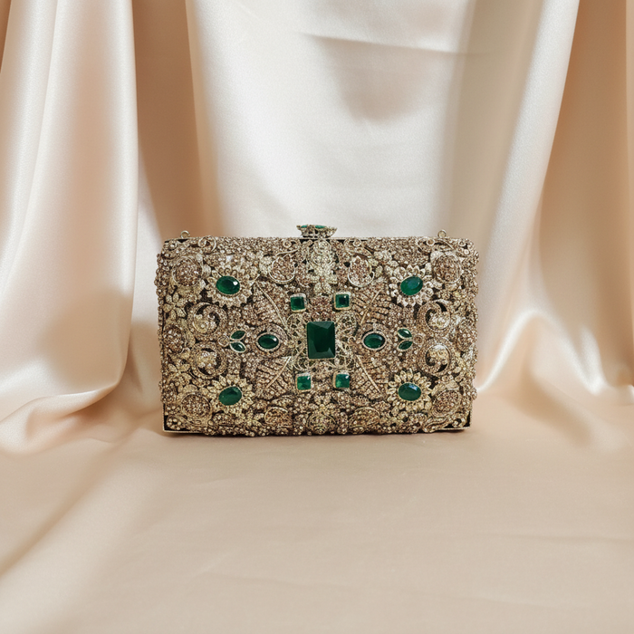 Manjoos Turkish Clutch A(Emerald)