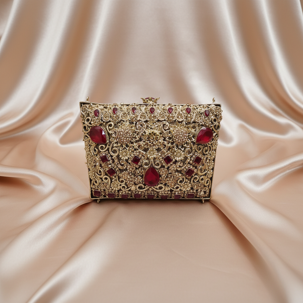 Manjoos Turkish Clutch B(Red)