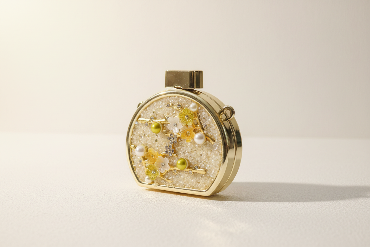 Gul-e-Rana Clutch (Gold)