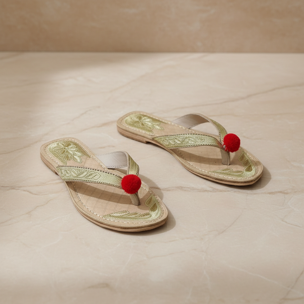 Gul Tilla Chappal (Gold)