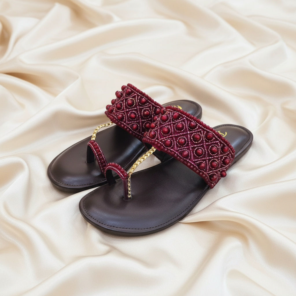Red Ruby Pearl Kolahpuri