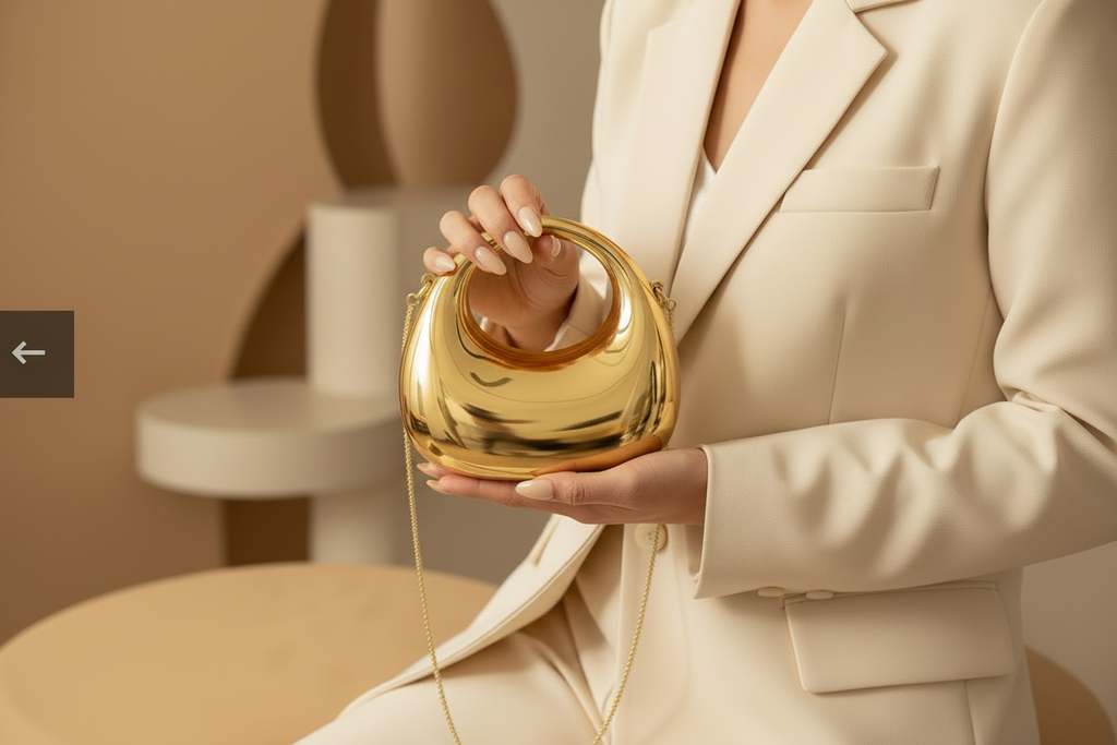 Dazzling Statement Mini Clutch (Gold)