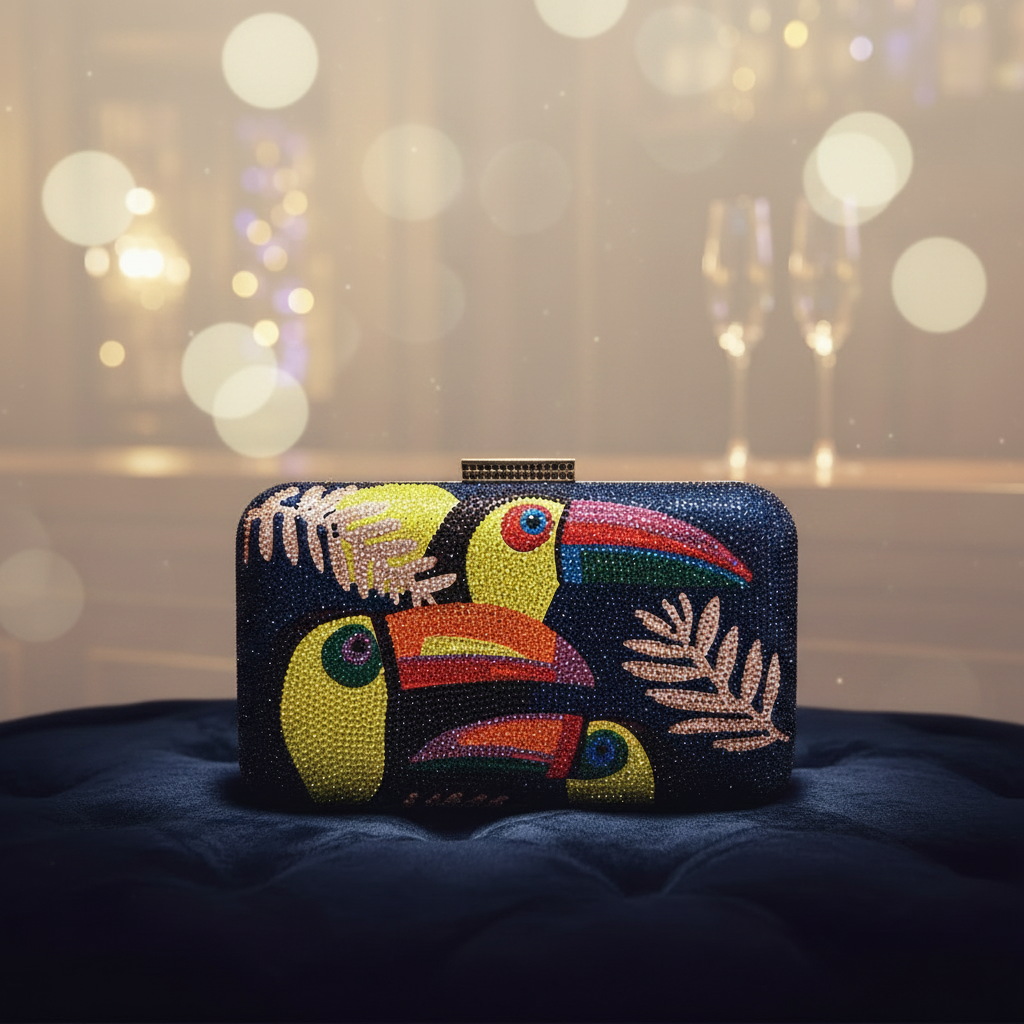 Swanella Clutch (Navy)