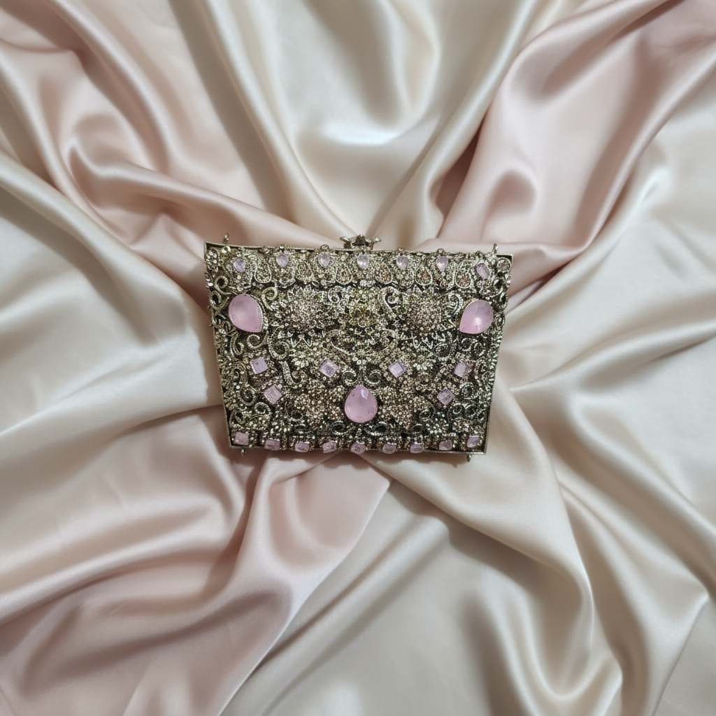 Manjoos Turkish Clutch B(Pink)