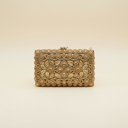 Manjoos Turkish Clutch A(Gold)