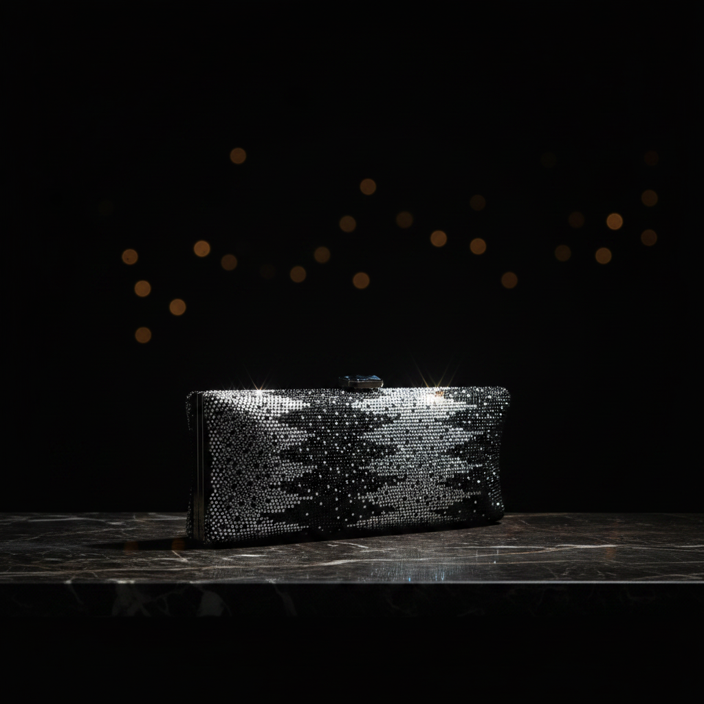 Crystallo Clutch (Black)