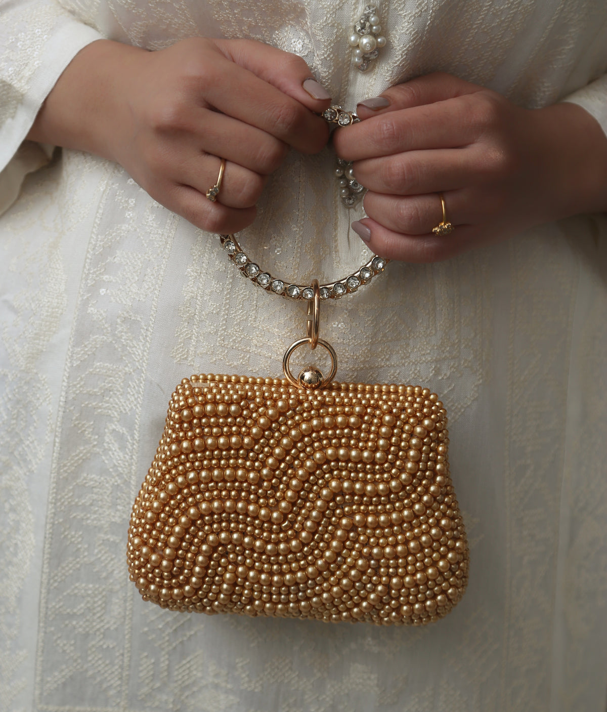 Gold Pearl BoxClutch Set