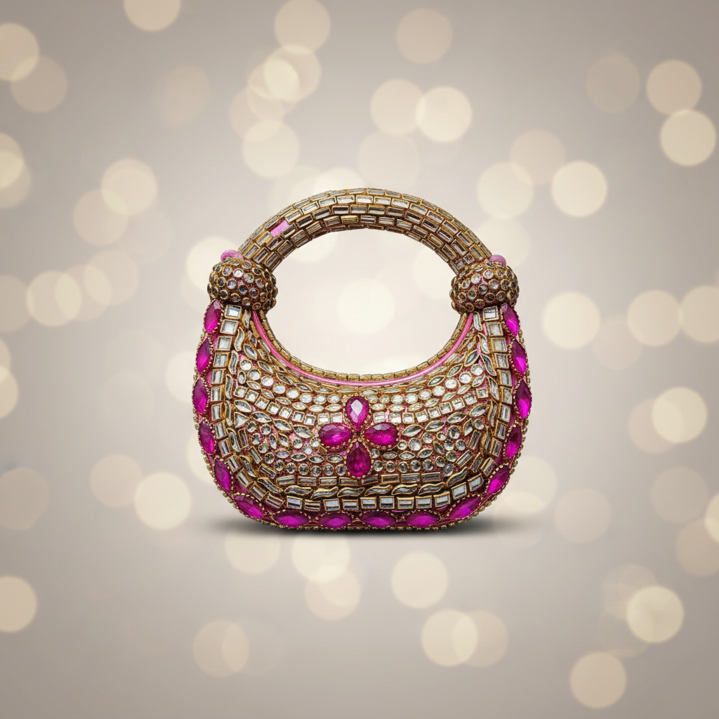 Kundan Gulabo Clutch