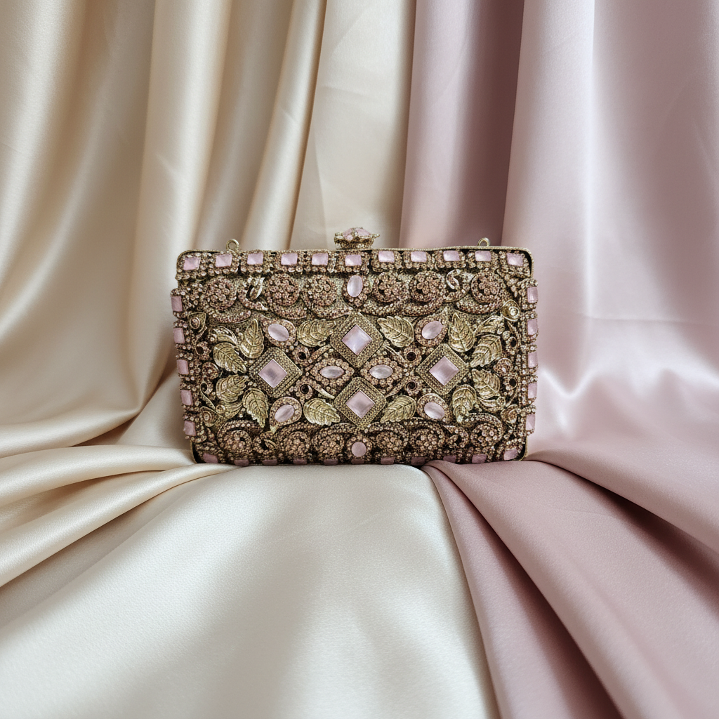 Manjoos Turkish Clutch A(Pink)