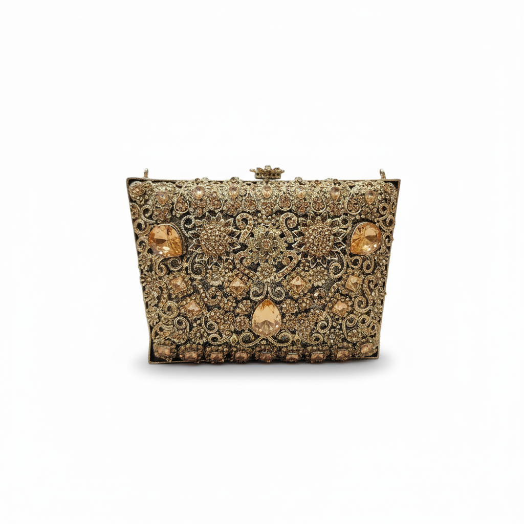 Manjoos Turkish Clutch B(Gold)