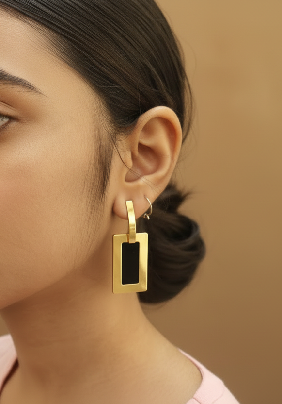 Angelina Earrings (Black)