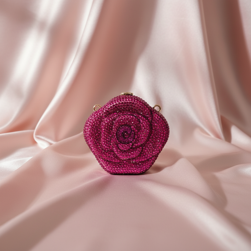 Rosina Clutch (Berry Pink)