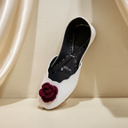 Red Roses Crochet Khussa & Potli Combo