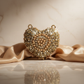 Kundan Heart Clutch (E)