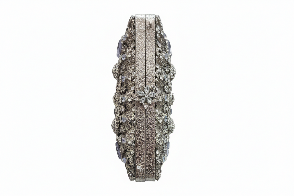Manjoos Turkish Clutch (Silver)
