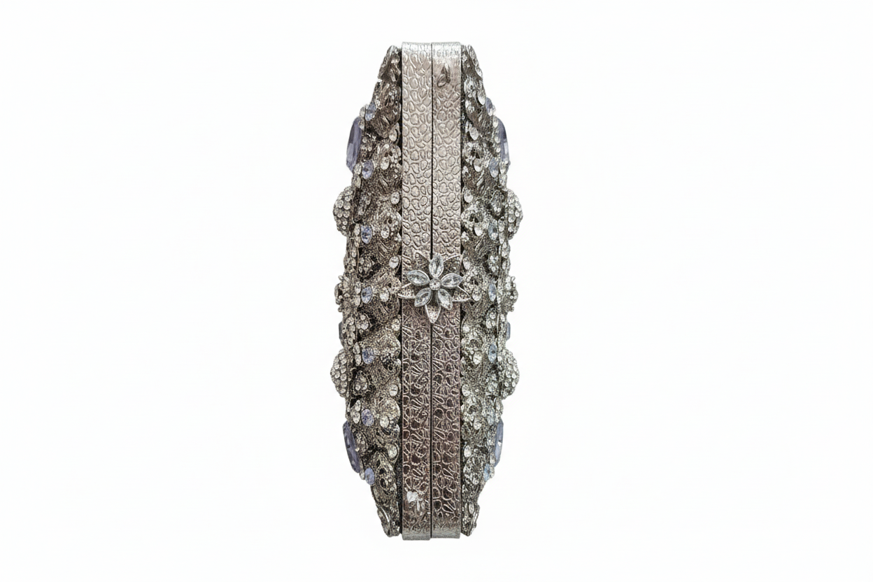 Manjoos Turkish Clutch (Silver)