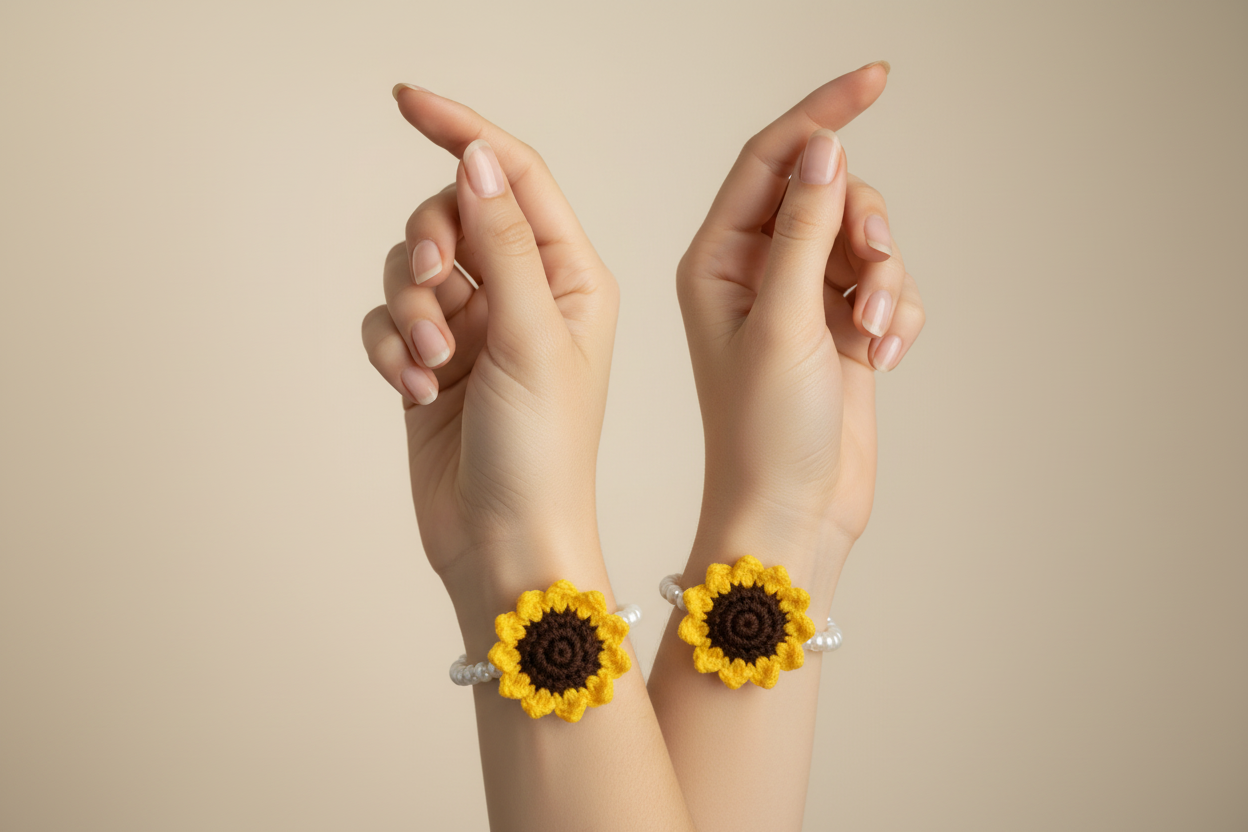 Sunflower Crochet Gajras