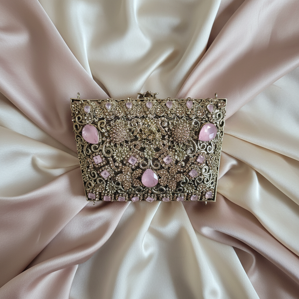 Manjoos Turkish Clutch B(Pink)