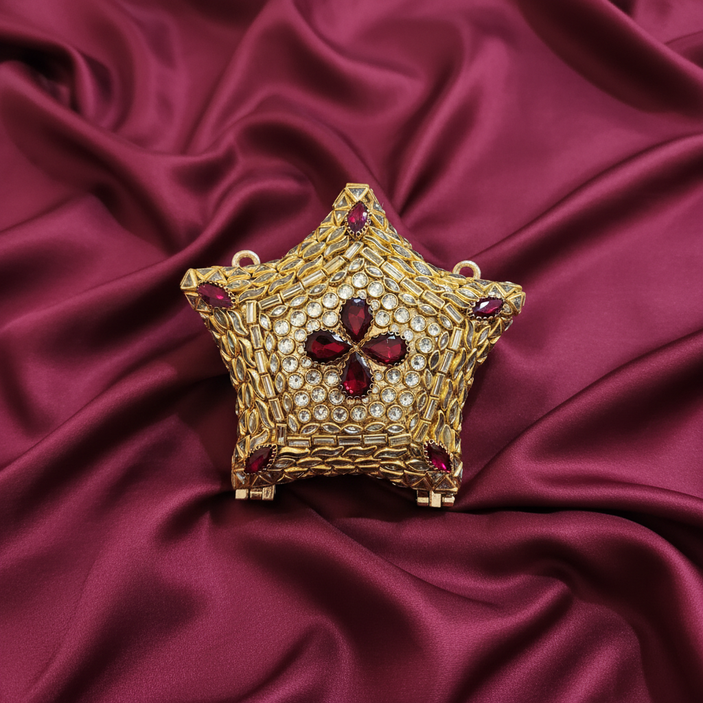 Kundan Sitaara Clutch (Anari)