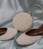 White Pearl RingClutch Set