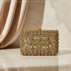 Manjoos Turkish Clutch A(Gold)