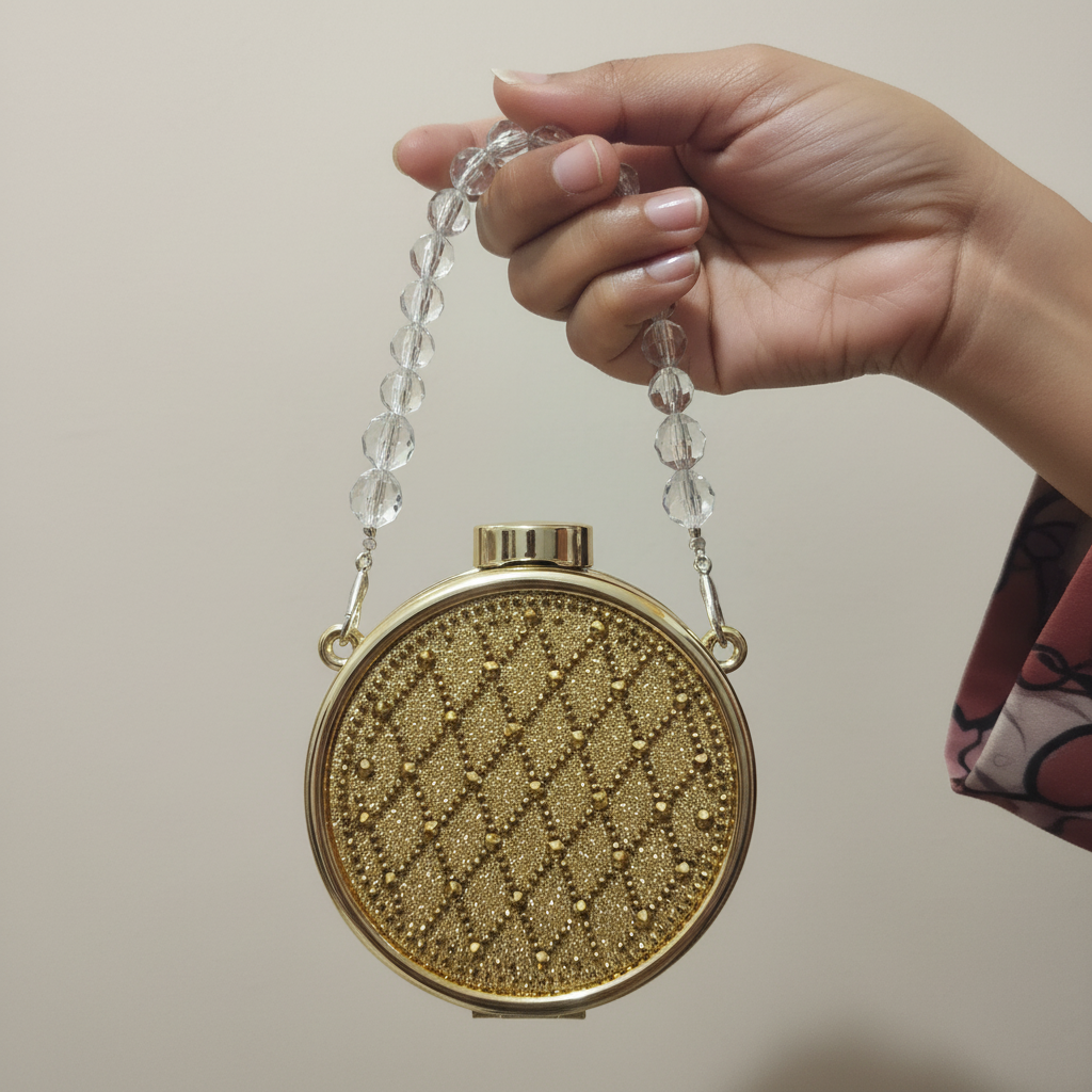 Hoor Clutch (Gold Mist)