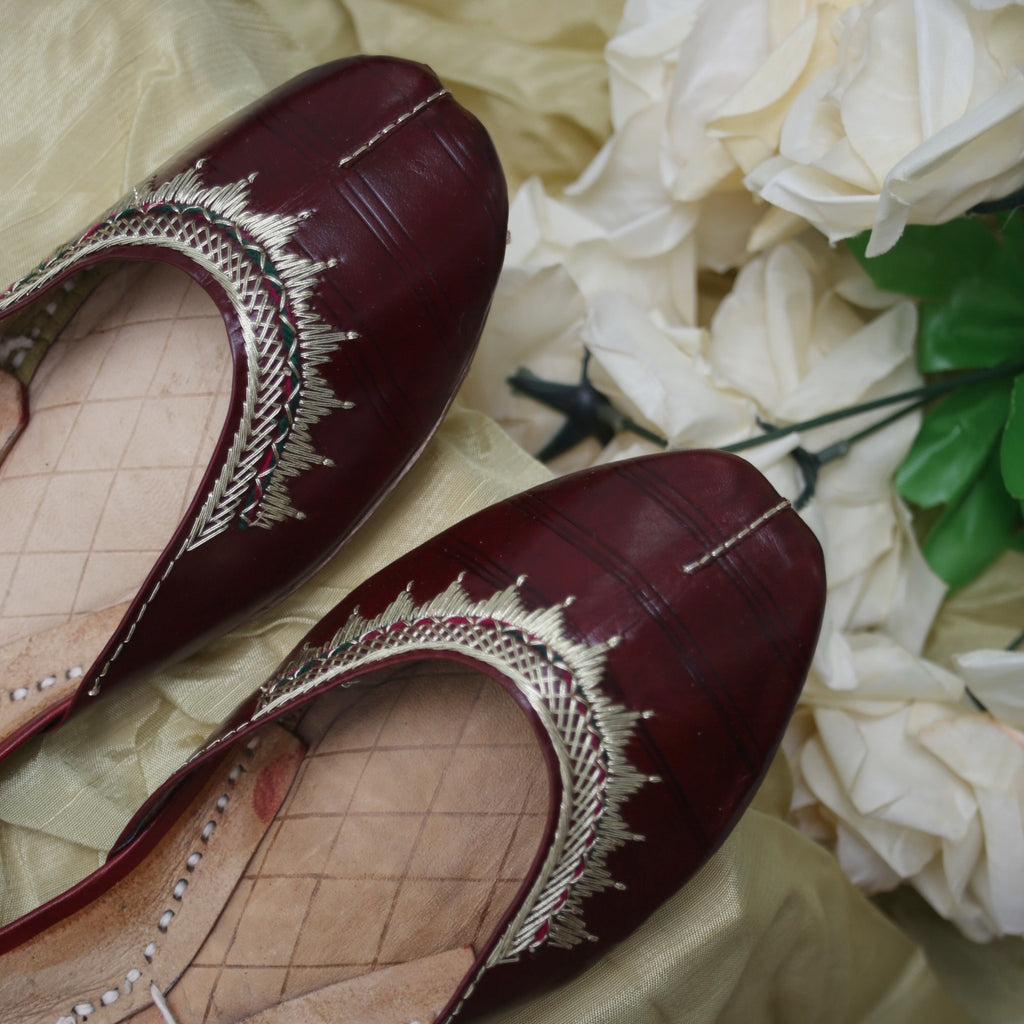Maroon Pahari Leather