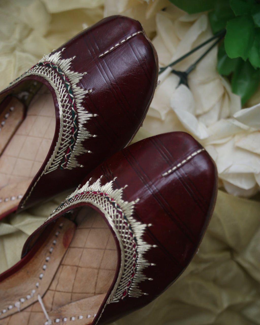 Maroon Pahari Leather